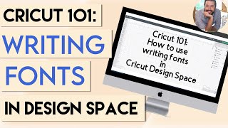 Using writing fonts in CRICUT DESIGN SPACE | cricut design space tutorials