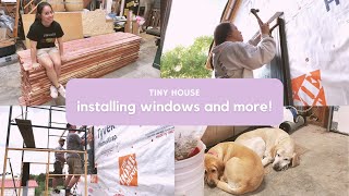 Building my tiny house: Adding windows, prepping siding, and blocking wheel wells by Kay's Tiny House Adventures 105 views 1 month ago 16 minutes