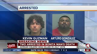 Two charged in 2016 murder of Jordan Valero