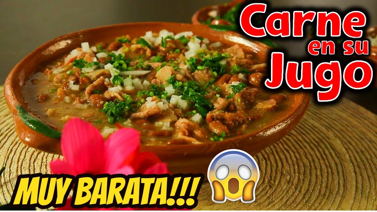 Carne en su jugo RECETA! ? Estilo GUADALAJARA | (Receta tradicional  CASERA) ? ESTILO Jalisco - YouTube