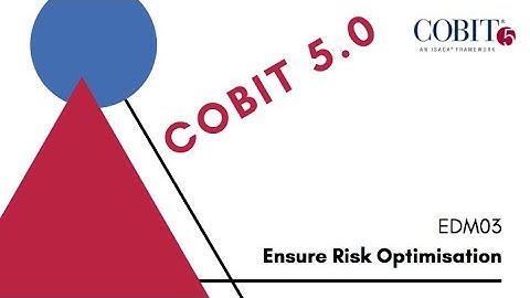 COBIT 5: EDM03 Ensure Risk Optimisation