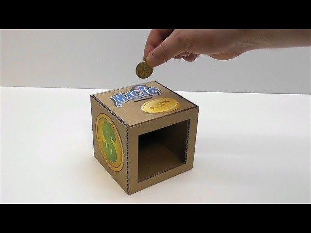 Magic Cash Box Coin Disappearing Bank with Floating Sphere On Sale ! Amazing! 