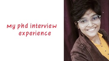 my phd physics interview experience.