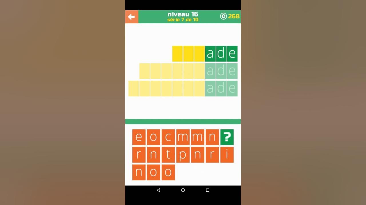 Solution 3 Lettres Quel est le mot Niveau 16 YouTube Solution 3 Lettres Quel est le mot Niveau 16 YouTube