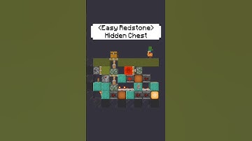 How to make a Hidden Chest! | Minecraft Easy Redstone Ep4.