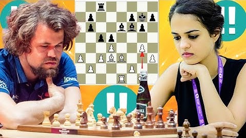 Tania Sachdev vs Magnus Carlsen Chess game 35