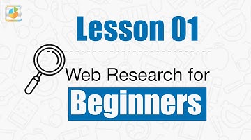 Introduction to Web Research: Lesson 01