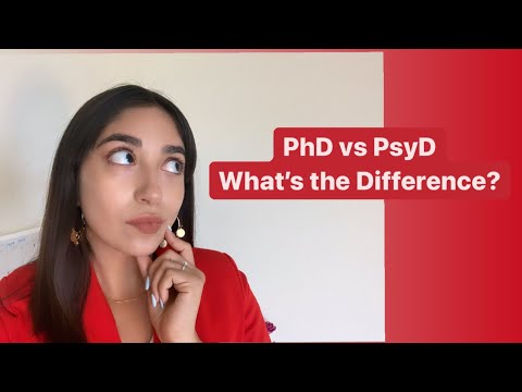 Vidéo: Différence Entre PhD Et PsyD