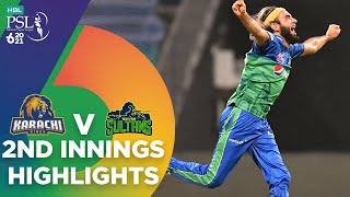 2nd Innings Highlights | Multan Sultans vs Karachi Kings | Match 16 | HBL PSL 6 | MG2T