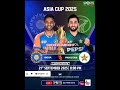 Asia Cup 2025 INDIA VS PAKISTAN Super Four match Live On DDSPORTS HD and Sony Pal 📺 #indvspak #bcci