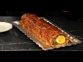 Chiftea festivă, la cuptor, învelită în bacon împletit - drob ruladă de porc sau pui Savori Urbane