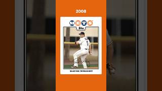 A baseball card from every year of David Wright’s career.