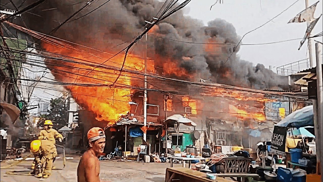 3rd Alarm Fire at Dagonoy St. corner Nickel at San Andres, Manila