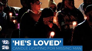 Community holds candle lighting for missing Augusta man