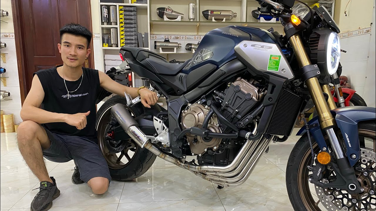 CB650r độ full combo SC Project titanium tại Phượt safety SÀI GÒN ...