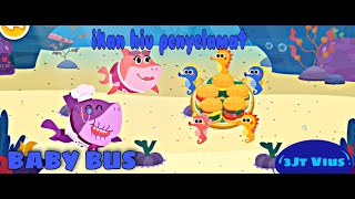 *NEW* Super Panda Rescues Police | babyBusBaby |ikan hiyu penyelamat hewan-hewan laut terkena sampah