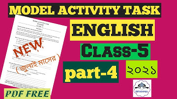 Model activity task English । class - 5। part -4।July 2021 #modelactivitytask2021 #estudypad.in