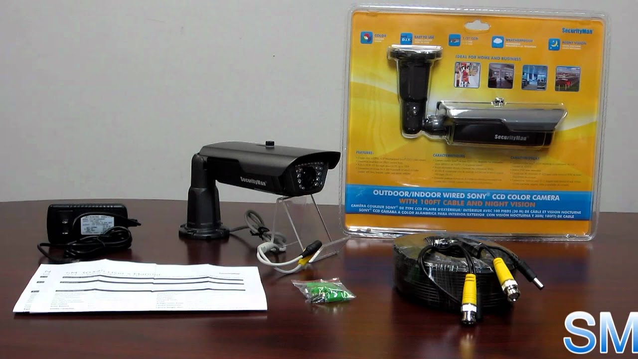 Introducing SecurityMan SM-3032S Outdoor/indoor wired Sony CCD color camera  with night vision 