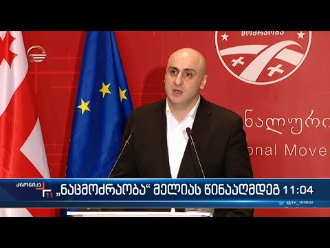 \"ნაციონალური მოძრაობა\" ნიკა მელიას წინააღმდეგ