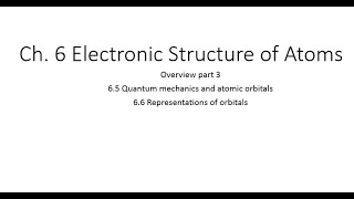 Ch  6 Part 3 sections (6.5-6.6) Electron Configuration Exceptions Chapter 6 Part 7