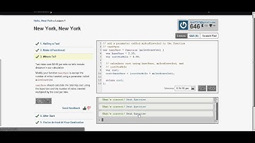Code Academy Walkthrough - Hello, New York
