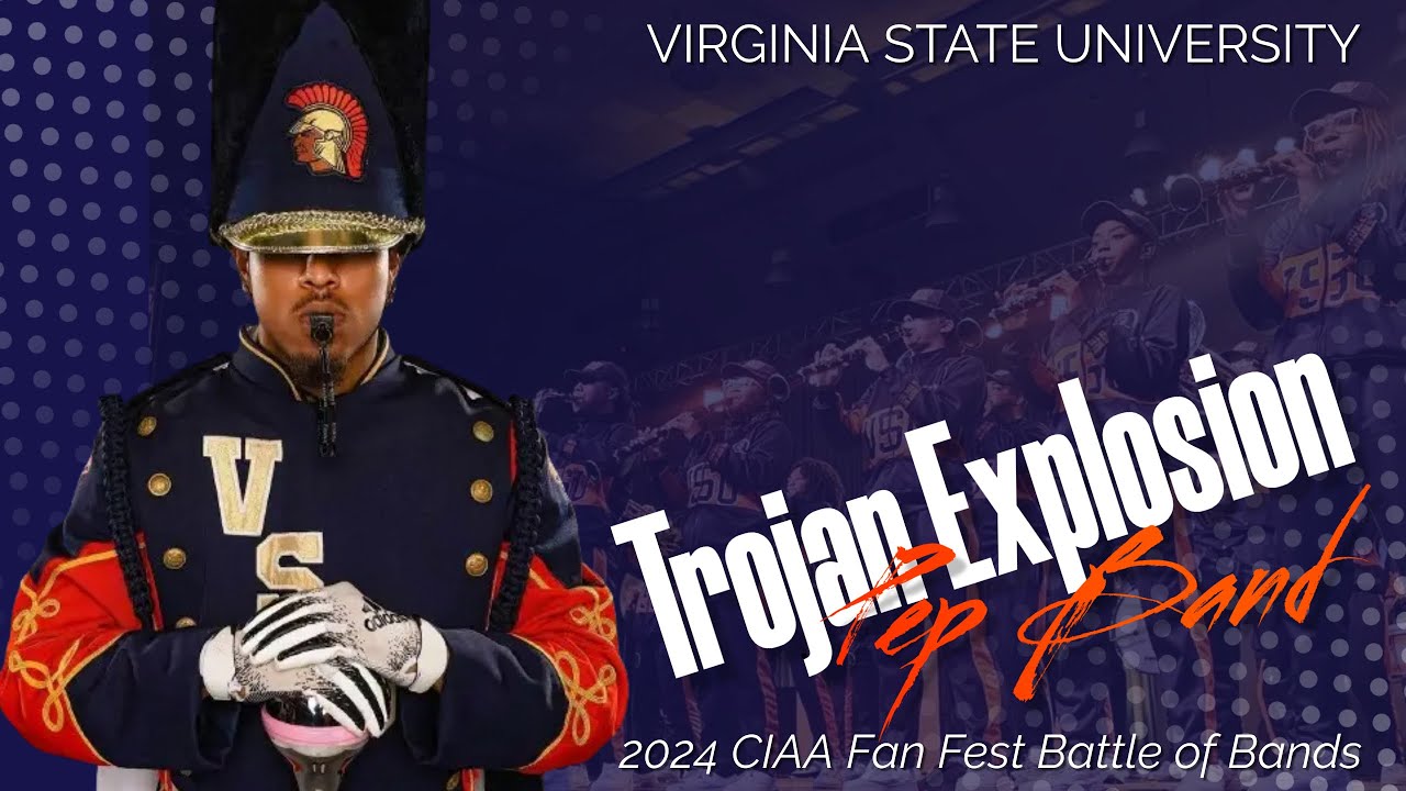 Virginia State University Trojan Explosion Pep Band at 2024 CIAA Fan ...