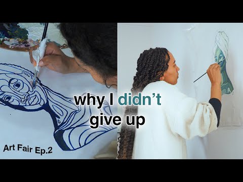 ART FAIR Ep.02:  Paintings for Art Fair, Meaning behind my Art, Getting over Rejection