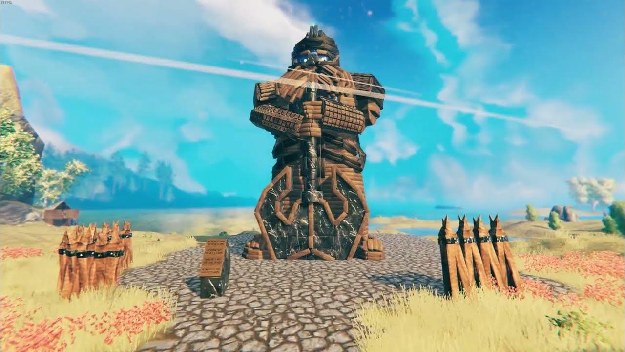 dwarf statue for your village valheim YouTube