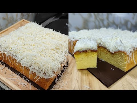 RESEP CAKE POTONG KEJU | LEMBUT, MOIST, KOKOH