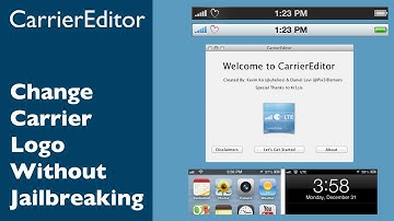 How to change Carrier Logo without Jailbreak using CarrierEditor