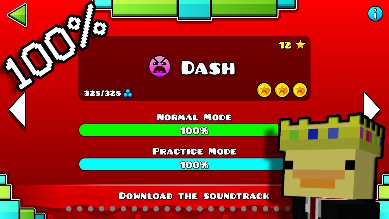 FIRST TRY Dash 100% - GEOMETRY DASH Gameplay 🔥🔥🔥 - YouTube
