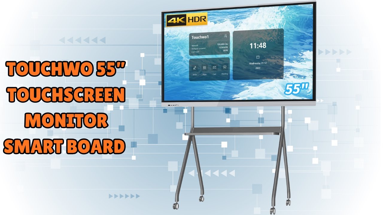 Increase Team Productivity Instantly – TouchWo 55” Touchscreen Monitor Smart Board – REVIEW