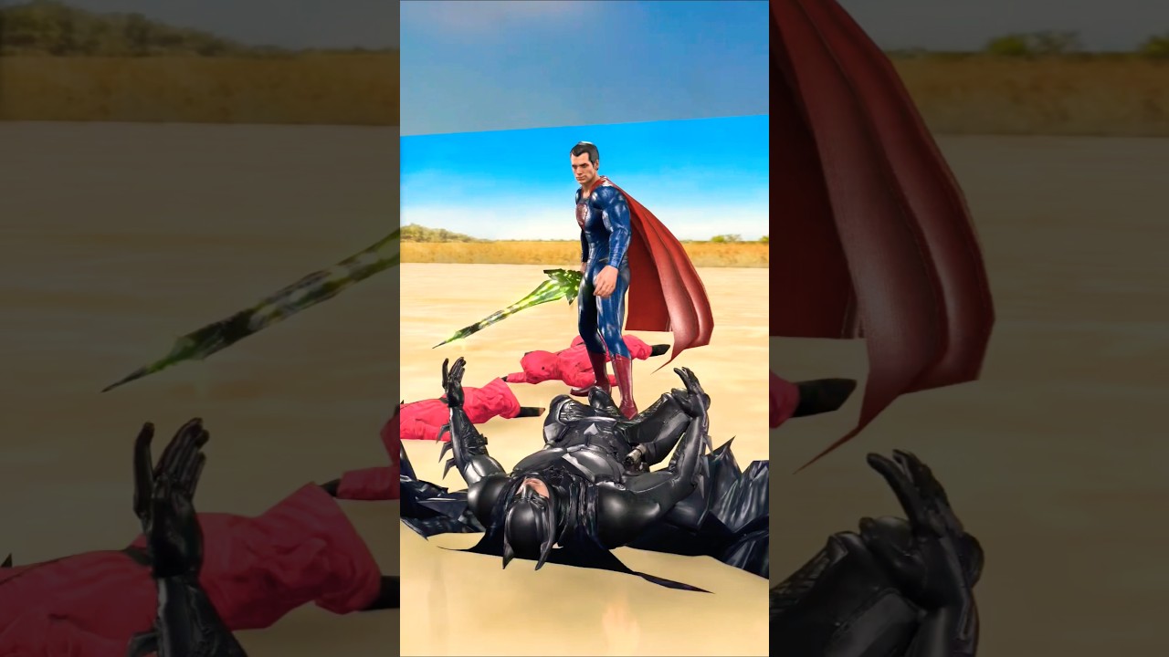 Superman sword VS Batman vs squidgame 