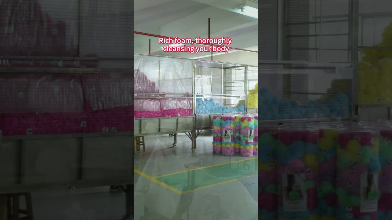 Flower mesh bath sponge!