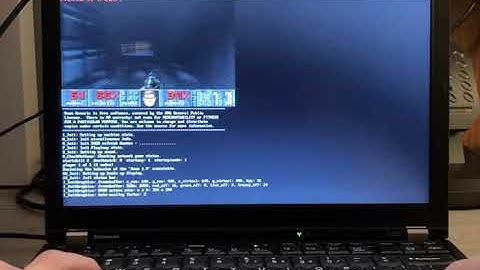 coreDOOM on my Coreboot ThinkPad