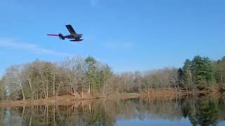 LET'S GO Eflite umx Turbo Timber Evolution in the water with the floats💪🏾🛫🫡🛬 #rcplanes&amp;floats#rclife