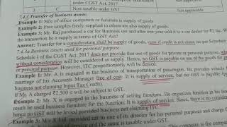 Illustration on section 7(1A) & schedule II of CGST ACT 2017..part 3