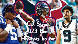 C.J. Stroud 2023 Rookie Highlights (so far) | Best QB In The Class?