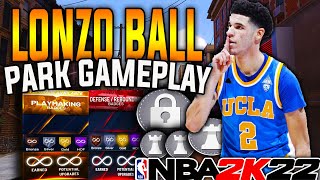 NBA2K22 PARK TAKEOVER WITH MY LONZO BALL BUILD ( NBA 2K22 NEXT GEN )