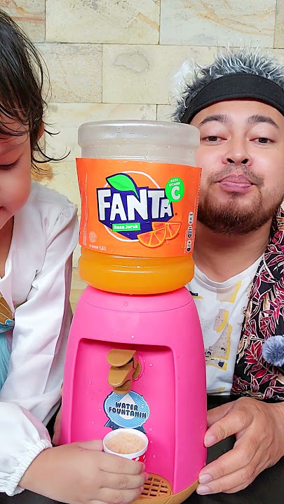 #SHORTS | Ini baru enak 🤤 minum fanta pakai dispenser mini 😋
