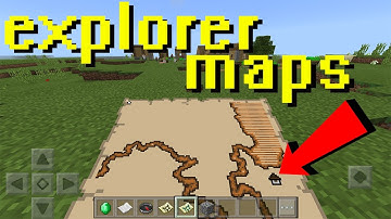 TREASURE MAPS !!! How to Get Explorer Maps in MCPE 1.1 | Minecraft PE 1.1.0.3 New Feature