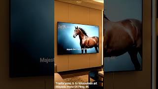 Majestic Horse Oil Painting 4K – Elegant Framed TV Art & Relaxing Ambient Wallpaper screenshot 2