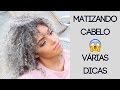 Matizando cabelo loiro/platinado cacheado😱 (Várias dicas) - Bruna Ramos