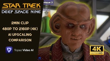 [4K Upscale] 2min Clip Comparison | Root Beer | Star Trek: DS9 S04E02 