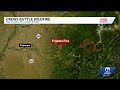 Two communities are in READY status due to activity from the Frijoles Fire