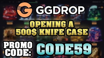 🔥 OPENING $500 KNIFE CASE 🔥 (GGDrop Promo Code) - Case Opening + Review