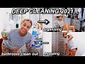 deep cleaning my entire apartment for 2021! *satisfying* mopping, organizing, etc | Azlia Williams