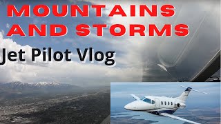 Mountains and Thunderstorms- Salt Lake City to Phoenix in a Private Jet