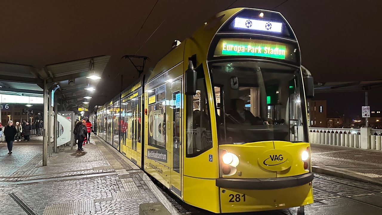 Unsere 🚋Straßenbahnen bringen die Fans zum Stadion