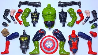Assemble Marvel Toys ~ THOR VS BATMAN VS SPIDERMAN VS HULK ~ Avengers Marvel Assemble Toys